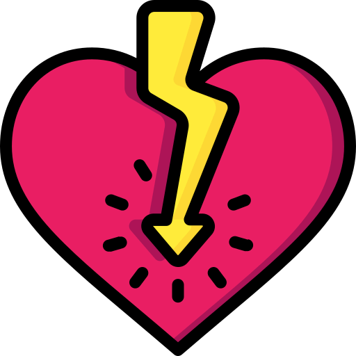 Heart attack icon