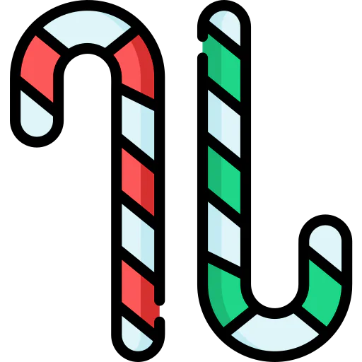 Candy cane icon
