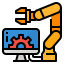 Robotic arm icon 64x64