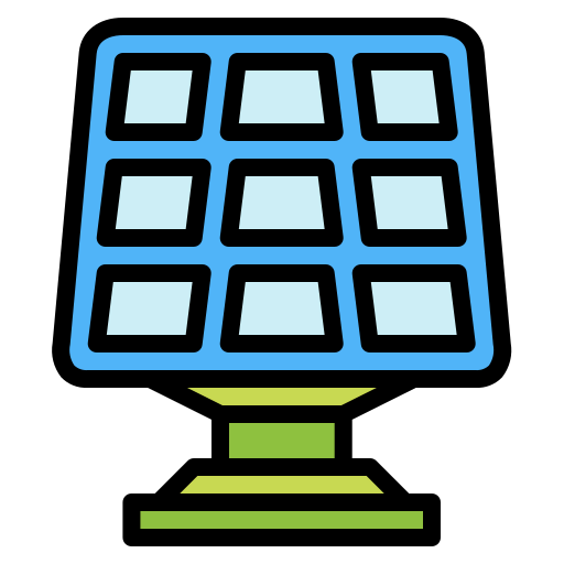 Solar panel icon