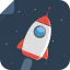 Rocket ship іконка 64x64