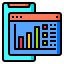 Mobile analytics icône 64x64