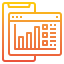Mobile analytics icône 64x64