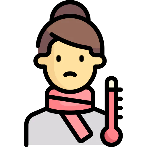 High temperature icon