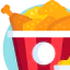 Fried chicken icon 64x64