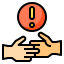 No handshake ícono 64x64