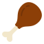 Chicken leg icon 64x64