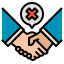 No handshake ícono 64x64