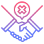 No handshake ícono 64x64
