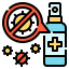Cleaning spray icon 64x64