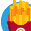 French fries icon 64x64