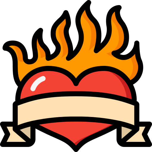 Flaming icon
