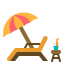 Beach chair ícono 64x64