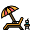Beach chair ícono 64x64