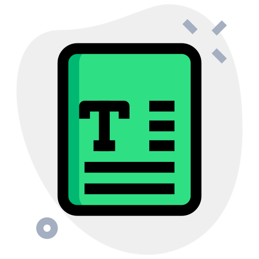 Text format icon
