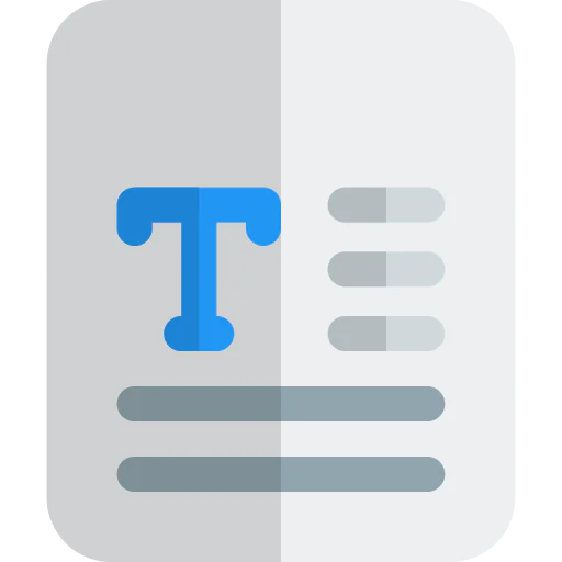 Text format icon