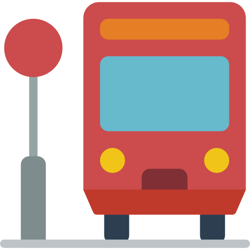 Bus stop icon