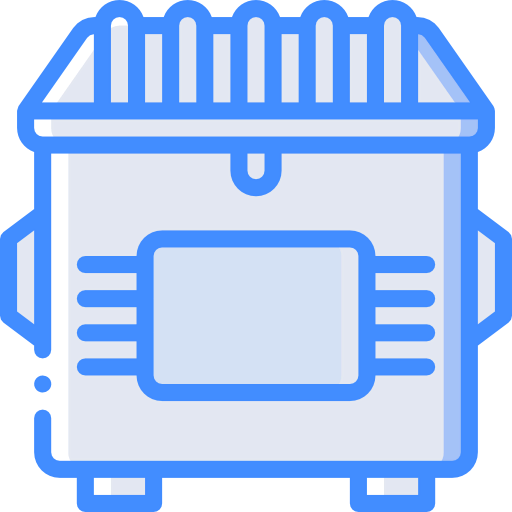 Trash bin icon