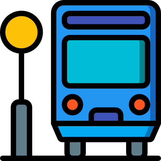 Bus stop icon