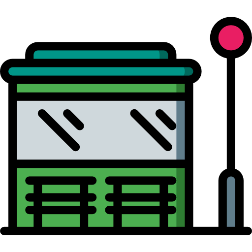Bus stop icon