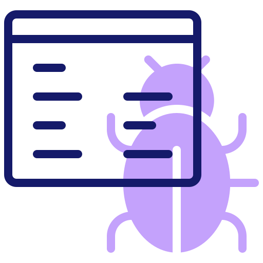 Computer bug icon