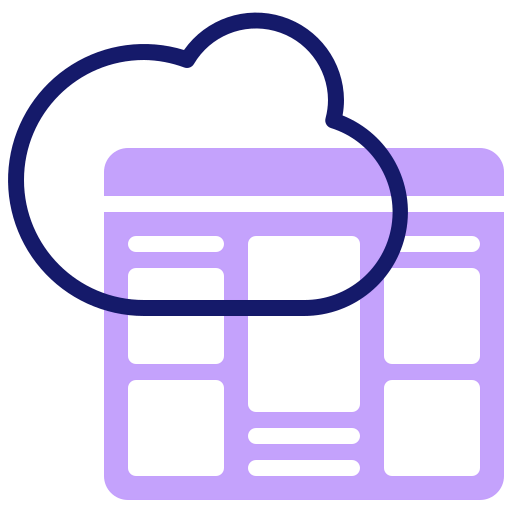 Cloud server icon