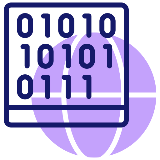 Binary codes icon