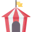 Цирковая палатка иконка 64x64