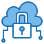 Cloud lock icon 64x64