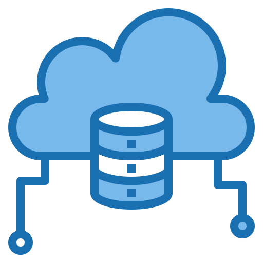 Cloud database icône