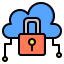 Cloud lock icon 64x64
