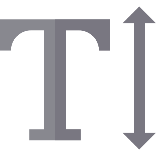 Text height icon