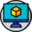 3d modeling icon 64x64