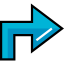 Diagonal arrow icon 64x64