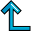 Diagonal arrow icon 64x64