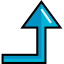Diagonal arrow icon 64x64