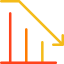 Bars chart icon 64x64