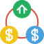 Money flow icon 64x64