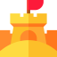 Sand castle icon 64x64