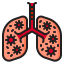 Infected lungs icon 64x64