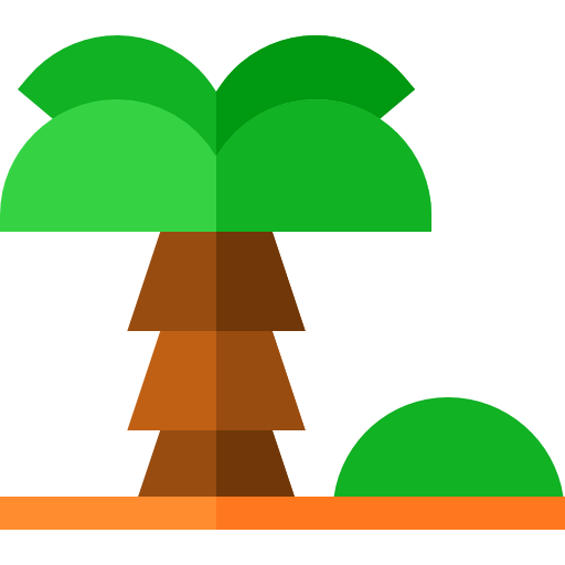Coconut tree icon