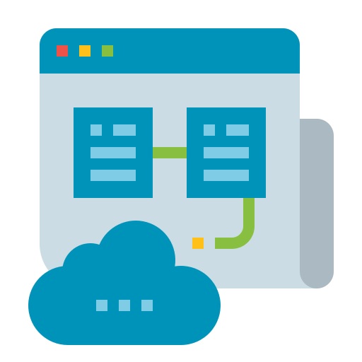Web hosting Ikona