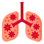 Infected lungs icon 64x64