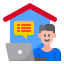 Work from home icon 64x64