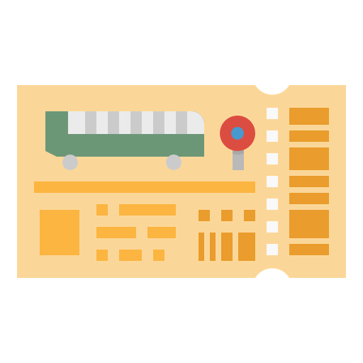 Train ticket icon