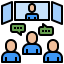 Online conference icon 64x64