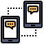 Phone chat ícono 64x64