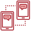 Phone chat ícono 64x64