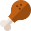 Chicken leg icon 64x64