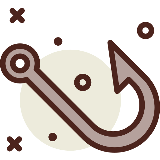 Fish hook icon